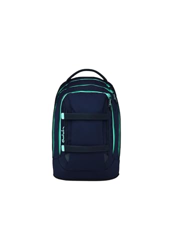 Satch Pack Schulrucksack ab 5. Klasse ergonomisch 30L Stauraum standfest Organisationstalent Ocean Mint - Blau