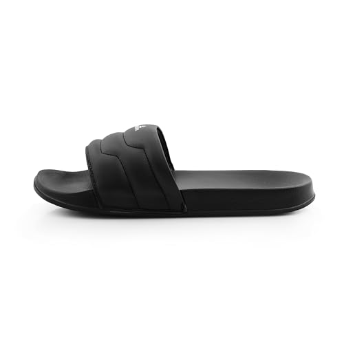 Image of ARVAN Mens Padded Strap EVA Sliders | Lightweight Slip-On Slippers with Cushioned Sole | Casual Open-Toe Slides