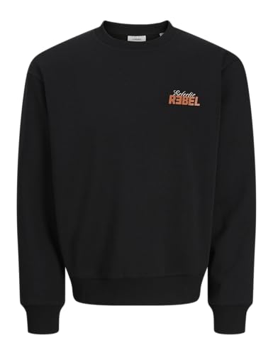 Sweat-Shirt à col Rond Jrebjim JJ REBEL Sn Homme pull décontracté manche longue
