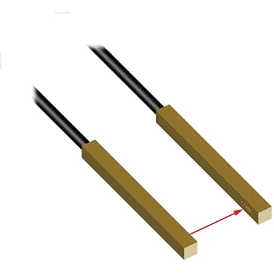 BANNER ENGINEERING PIPS66UMSQMAP 1.5MM CORE Diameter, 2M Probe, 48063, Fiber Optic, OPPOSED Mode, Plastic Fiber