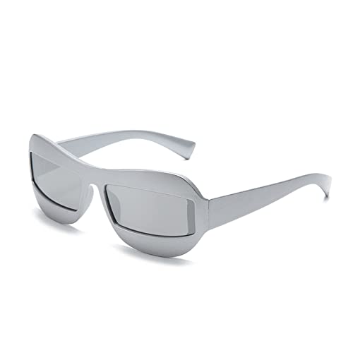 Generisch Gafas de sol decorativas para hombre y mujer, marco grande, para vacaciones al aire libre, ciclismo, ciclismo (color: A, tamaño: 1), D, 1