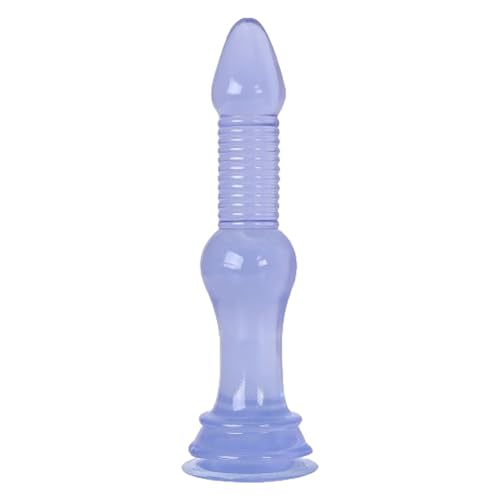Gode super grand de 30cm avec ventouse puissante pour entraînement anal avancé en couleur bleu