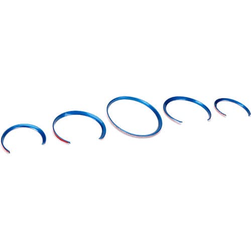 Xotic Tech Dashboard Gauge Meter Surrounding Ring Instrument Frame Trim Covers Compatible with Porsche Cayenne 958 2011-2018; Panamera 970 2010-2016; 911 991 2012-2018 (Blue) - 5PCS