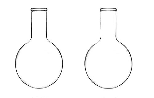 Salco Borosilicate Glass Long Neck Round Bottom boiling Flask, Borosilicate Glass with Heavy Wall Round Bottom Boiling Flask RBF (500 ml) - Pack of 2 (B09HMJCSZ9) Amazon Price History, Amazon Price Tracker