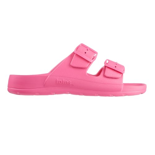Image of totes Women's Everywear Lightweight Waterproof Adjustable Double Buckle Slide Sandal
