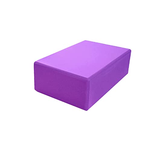 JOINPAYA High Density Eva Yoga Block Purple Exercise Aid for Balance Flexibility and Strength Yoga and Workouts Non Slip Surface Lightweight Sturdy Support