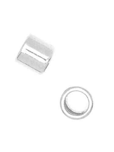 Cousin 2Mm Sterling Silver Crimp Bead - 50Pc #TOP3