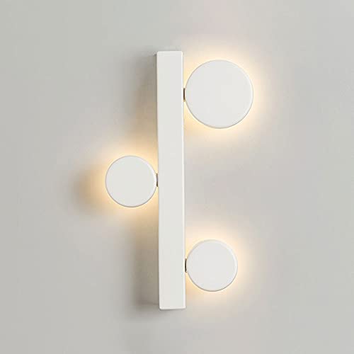 Aplique de pared LED redondo regulable estilo nórdico moderno para dormitorio 2