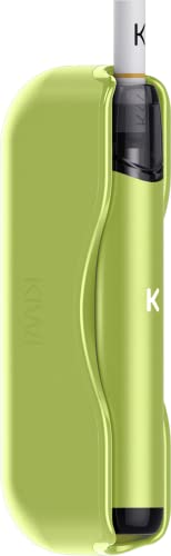 KIWI Starter Kit, Cigarette électronique avec système Pod, 400mAh, Powerbank 1450 mAh, 1,8 ml, sans nicotine, sans E-Liquide (Fury Green)