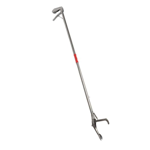 Snake Tong Foldable Self Lockable Stainless Steel Strong Reptile Grabber Catcher Snake Handling Tool