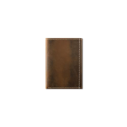 ARIAT Men's Boot Stitch Overlay Patch Leather Trifold Wallet3