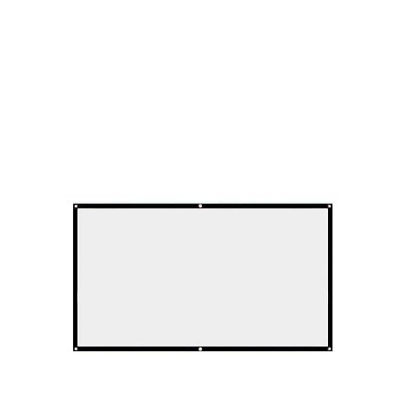 KONGMM Leinwand Beamer, Tragbare Projektionsleinwand for Heimkino im Freien, HD, weiß, faltbar, knitterfrei (120 Zoll)