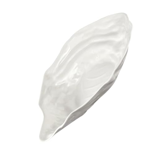 Catálogo de Platos para ostras - solo los mejores. 50 FELTECHELECTR Plato De Ostras De Cerámica Para Servir Plato De Postre Forma De Bandeja Para Ostras Para Ensaladas De Frutas y Aperitivos Fiestas