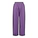Women Summer Boho Palazzo Flowy Pants 2026 High Waist Wide Leg Floral Casual Trendy Beach Lounge Trousers with Pockets（1-Purple,XX-Large）