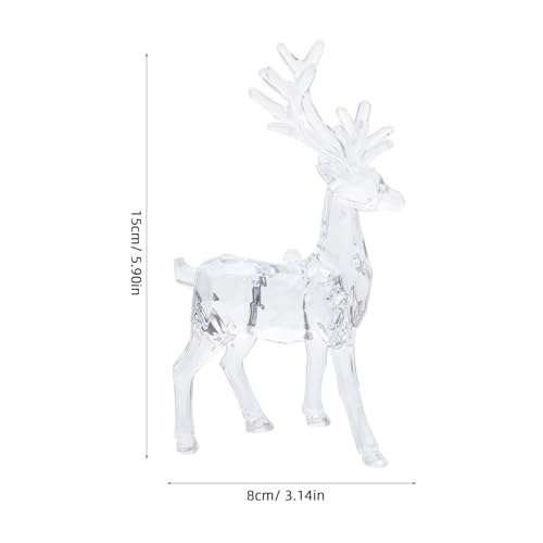 Adornos de alce de acrílico Beavorty para decorar tu mesa navideña con elegancia 7