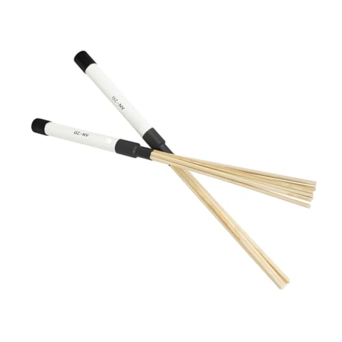Set de baquetas de madera duraderas para batería y percusión miniatura 6