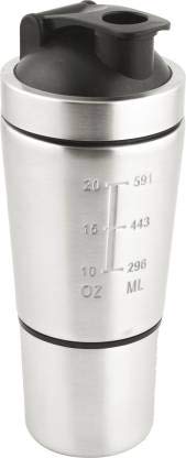 GREENDAYS Steel Gym Shaker with Storage Container for Protein Powder | Double Walled Insulation | BPA Free | Leak Proof (750 ML-Silver) (B08J868HHK) Amazon Price History, Amazon Price Tracker