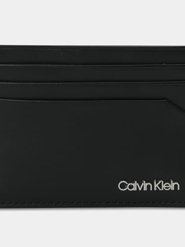 Image of Solid Black Leather Card Wallet