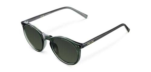 Image of Meller by Lenskart | Kubu | Green Full Rim Sunglasses | Medium Round Frame | Polarised and UV Protection | Contemporary Styles for Men & Women | Designed in Barcelona
