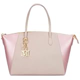 Badgley Mischka Caroline Vegan Leather Tote Weekender Travel Bag (Rose Gold)