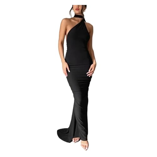 Robe longue moulante blanche vêtement d'été femme et tenue de soirée