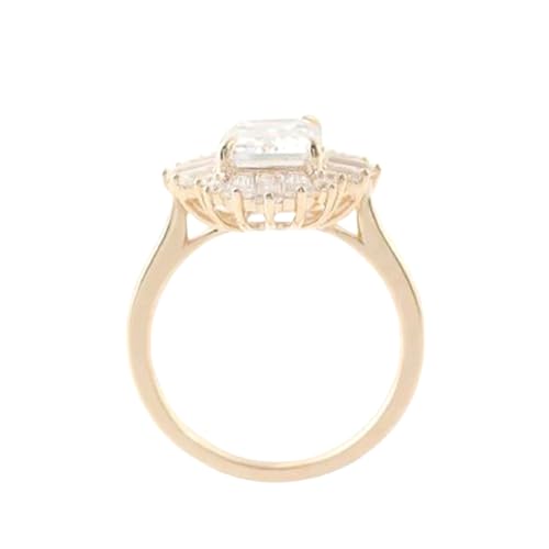 Bague de mariage moissanite, le cadeau parfait pour célébrer un anniversaire d'avril