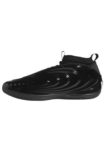 adidas Unisex-Adult Harden Volume 10, Black/White/Lucid Red, 4