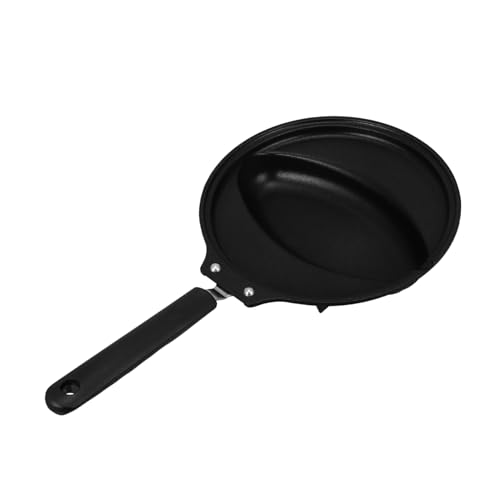 BRIGHTFUFU 1Pc Non Stick Egg Frying Pan Cooking Pot for Healthy Meals Ergonomic Handle for Easy Use for Omelets and More Black Color