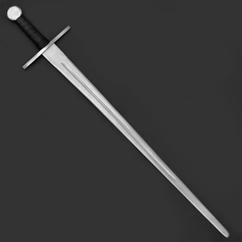 35 Inch Long Double Edge Medieval Sword Custom Handforged J2 Steel Survival Sword Leather Grip with Leather Sheath Combat Sword by Empire Industry