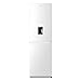 HYE Fridge Freezer - 50/50 Freestanding Fridge Freezer, 182.4cm Height, 55cm Width, 256 Litre Capacity, Total No Frost & Non-Plumbed Water Dispenser, White - RF01FF256W18