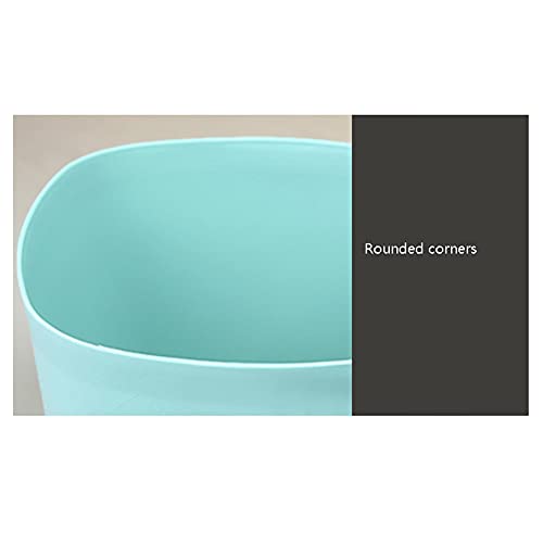 Bote de basura cuadrado de acero para cocina 6L naranja miniatura 6