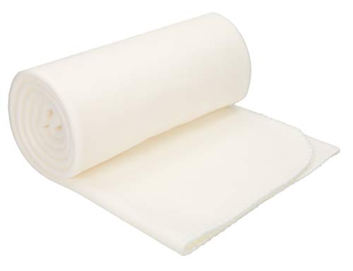 Betz Fleecedecke 130x170 cm 180g/m² – Weiche Wohndecke & Kuscheldecke – Flauschige Sofadecke als Tagesdecke – Leicht, wärmend & pflegeleicht – Farbe Creme