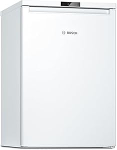 BOSCH, Series 2, KTL15NWEAG, Undercounter Fridge with Icebox, MultiBox, LED light, 2 glass shelves, 3 door shelves, Integrated horizontal handle, door alarm, SuperCooling in White