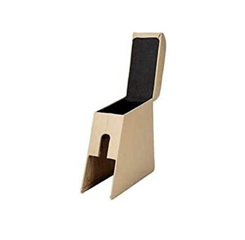 Image of SOROO Car Center Wooden Adjustable Automatic Storage Organizer Console Armrest Support For Spresso beige.