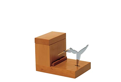 Alessi Zahnstocherhalter aus Holz, 5 x 11 x 11.5 cm