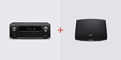 Denon AVR-X4500H Receiver + HEOS 5 Wireless Speaker (Black) Bundle, Model: AVRX4500H+HEOS5BK