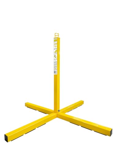 Frontline Warning Line System | Highly Visible Fall Hazard Barrier | Quick Setup with Durable ASTM Steel | Meets OSHA 1910 & 1926 Compliance (Stanchion + 24' Warning Line System)