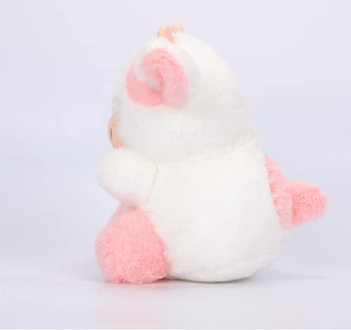Tikwisdom Cow Stuffed Animal,Plush Cow Doll, Paw Paw Cow Plush Toy,Cartoon Cute Cow,Gift for Boys and Girls,20cm High (pink) - Image 3