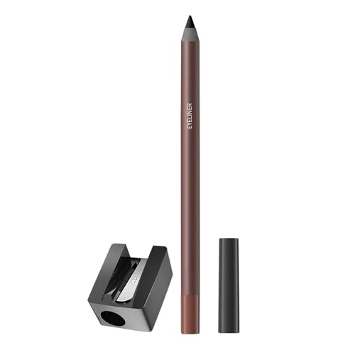 Lápiz De Ojos - Lápiz Gel Con Sacapuntas - Delineador Impermeable y Antimanchas Duradero para Mujer