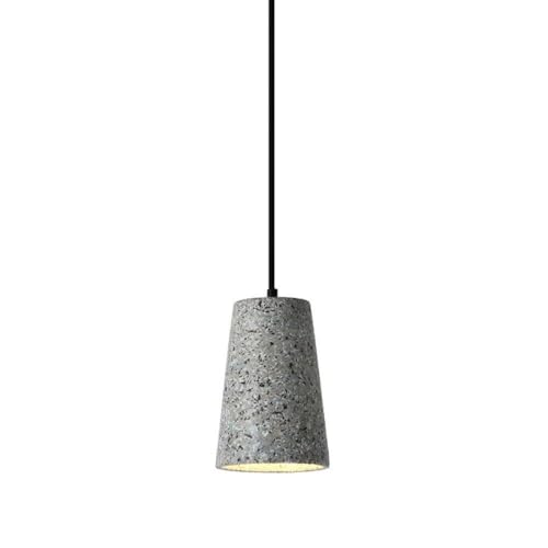 Lampe en ciment suspendue industrielle luminaire rétro vintage béton MOCHAMIK