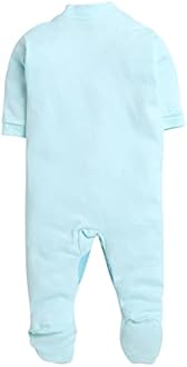 EIO 100% Cotton Rompers/Sleep Suits/Jumpsuit/Night Suits for Baby Boys & Girls, Infants, New Born Combo Pack Mint
