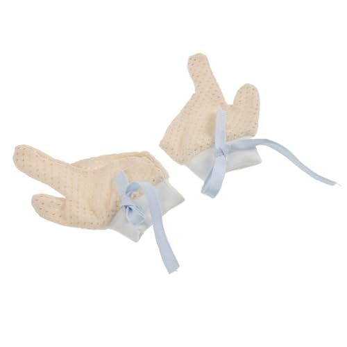 1Pair Gloves for Boy Girl Breathable Finger Protectors for Months Practical Mittens for Thumb Prevention Comfortable Yarn Design for Bedtime and Tv
