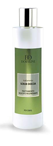 DORYLINE Exfoliërende gezichts- en lichaamsscrub PROFESSIONNEL 250 ml, Verstevigende Douchescrub 100% Made in Italy, Lange Gladde, Fluweelzachte en Natuurlijke Anti Cellulitis Reinigende Scrub