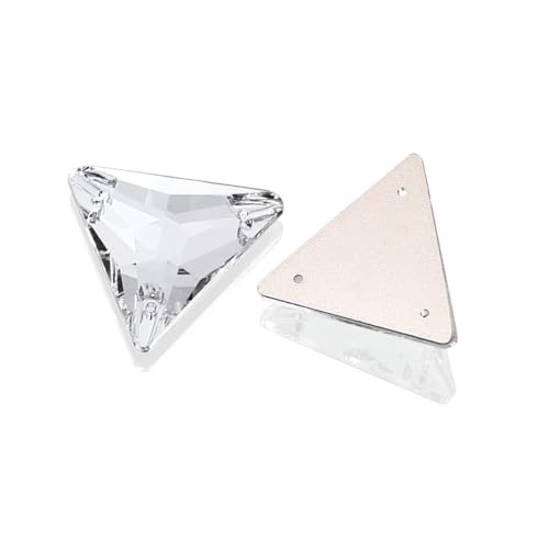 DONGZHOU Crystal Sew On Rhinestones Triangle Shape Flatback Stones with Holes Sewing Stones Beads for DIY Crafts, Costume, Clothes, Wedding Dress,Jewelry Making,Shoes by DONGZHOU - Image 4