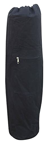 Image of Ryan Cotton Matbag with Drawstring Adjuster with embroidery - (28 inch length x 5.5 inch dia) Assorted Color