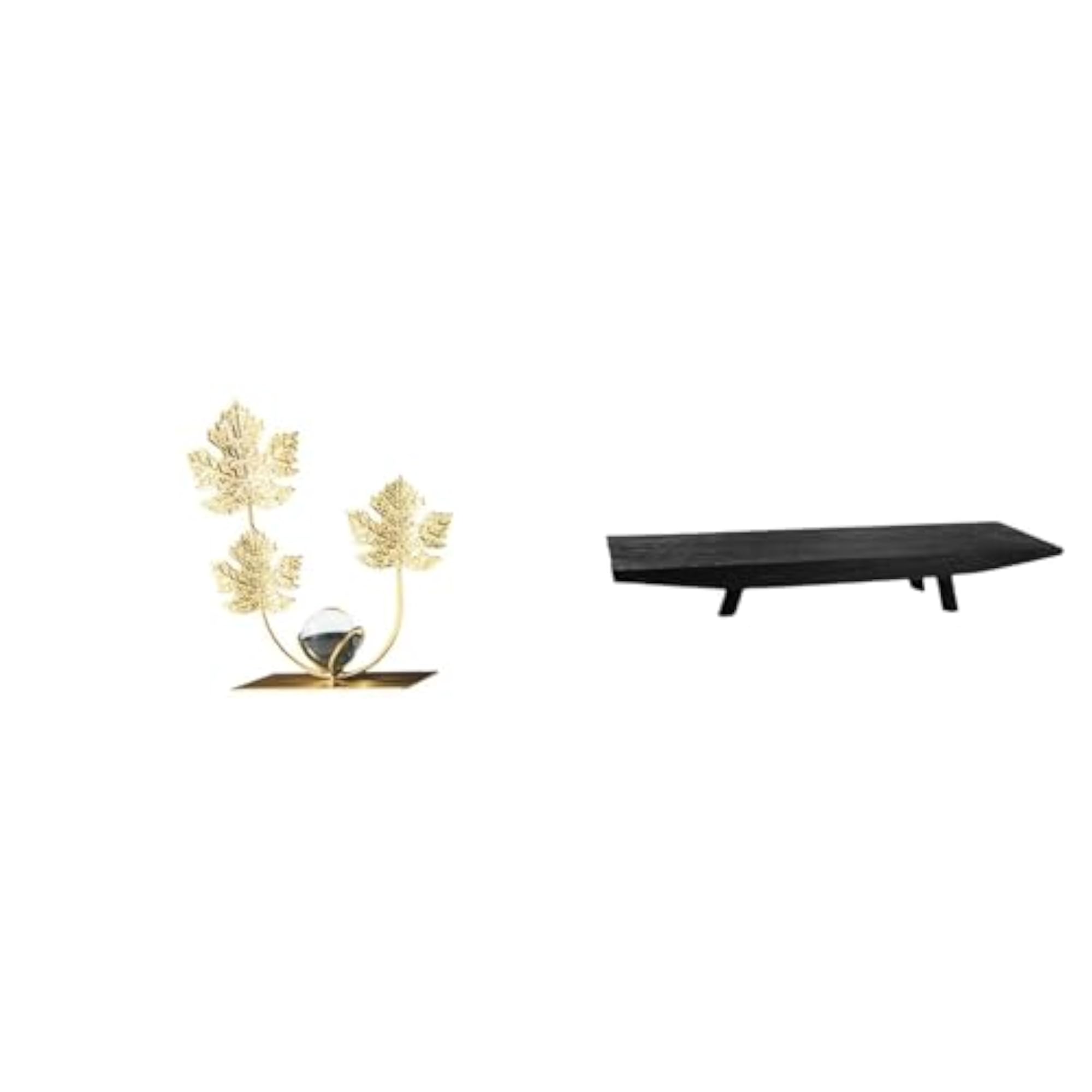 Leafy Sculpture Tray for Modern Home Decor