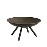 Lareira Externa A Lenha Portátil Em Aço Rústica(35cm)