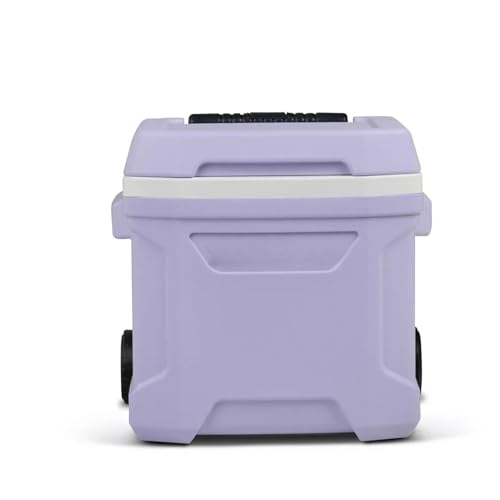 Image of Cooler Hard-Sided Ice Chest, Portable Insulated Cooler with Wheels, Telescoping Handle, Cool Riser Tech, Leak-Resistant