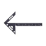 * 【Mesure précise】: La règle de charpentier, clairement marquée, précise dans la mesure et facile à lire, améliore considérablement votre efficacité de travail