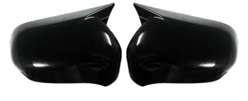 Coques de rétroviseurs pour Honda Civic 8 Berline 2005-2010 style carbone noir brillant